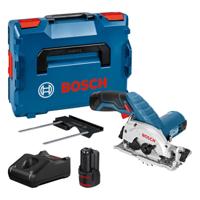 Bosch Professional GKS 12V-26 2x3 Ah L-BOX Accu-cirkelzaag Zaagdiepte 90° (max.) 26.5 mm Incl. koffer, Incl. accu, Incl. lader 12 V 3 Ah - thumbnail