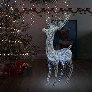 Kerstdecoratie rendier 250 LED's koudwit 180 cm acryl - thumbnail