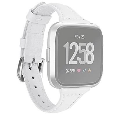 Fitbit Versa 1 / 2 & Lite bandje TPU leer - Wit Fitbit Versa 1 / 2 & Lite bandje TPU leer - Wit