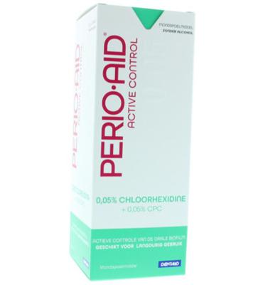 Perio Aid Active Control mondspoelmiddel 0.05% CHX 500 Milliliter