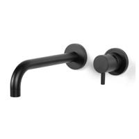 Wastafelmengkraan Inbouw Bongio Squadra 22 cm Uitloop met Installatiebrug Mat Zwart Bongio - thumbnail