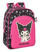 Schoolrugzak Kuromi Zwart Fuchsia 26 x 34 x 11 cm - thumbnail
