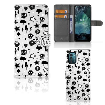 Telefoonhoesje met Naam Nokia G11 | G21 Silver Punk Telefoonhoesje met Naam Nokia G11 | G21 Silver Punk