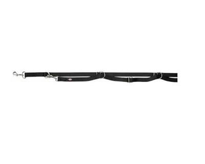TRIXIE HONDENRIEM PREMIUM VERSTELBAAR ZWART 300X1,5 CM