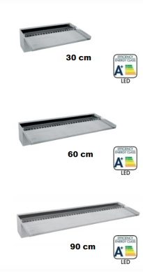 Niagara 60 rvs muur waterval LED