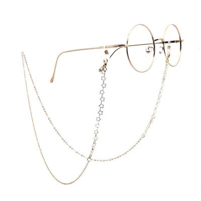 2 stuks sterren stijl holle mode eenvoudige brillen ketting