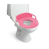 Dolu 3-in-1 educatief plaspotje met toiletverkleiner wit/roze - thumbnail