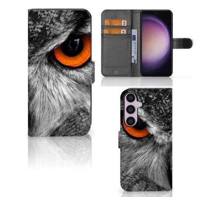 Samsung Galaxy S24 Plus | Telefoonhoesje | Met pasjeshouder | Uil Samsung Galaxy S24 Plus | Telefoonhoesje | Met pasjeshouder | Uil