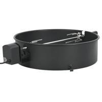 VidaXL Bbq rotisserie ring 57 cm zwart - thumbnail