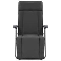 Tuinstoelen met kussen inklapbaar 2 st grijs - thumbnail