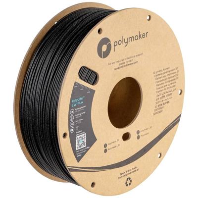 Polymaker PA08001 Filament LW-PLA Mat, Lage dichtheid 1.75 mm 800 g Zwart PolyLite™ 1 stuk(s)