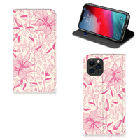 Apple iPhone 11 Pro Smart Cover Pink Flowers - thumbnail