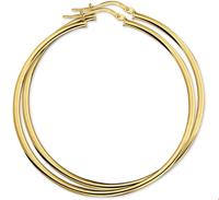 TFT Creolen Ronde Buis Geelgoud Glanzend 2.5 mm x 55 mm - thumbnail