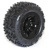 FTX - Carnage Mounted wheel/Tyre Complete Pair, Black (FTX6310B) - thumbnail