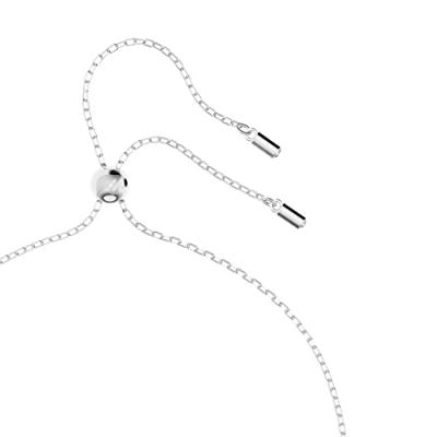 Swarovski 5636497 Ketting Hollow zilverkleurig-wit 38-75 cm