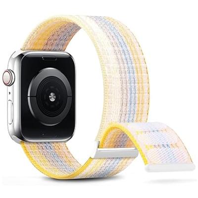 Nylon sport loop band - Starlight multicolor - Extra sterke klittenbandsluiting - Geschikt voor Apple Watch 38mm / 40mm / 41mm / 42mm