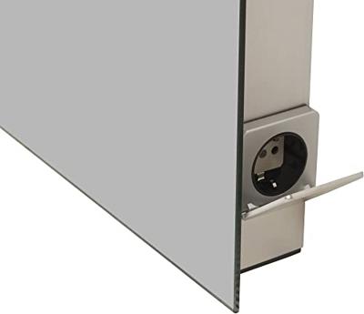 Tigris spiegel rechthoek met LED en stopcontact 160 x 80 cm