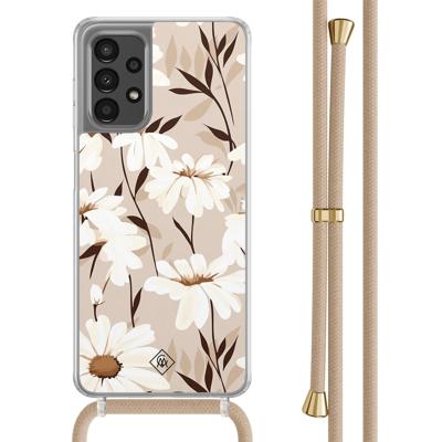 Samsung Galaxy A13 4G hoesje met beige koord - In bloom Samsung Galaxy A13 4G hoesje met beige koord - In bloom
