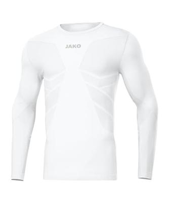 JAKO 6456 Longsleeve Comfort Gerecycled - Wit - L