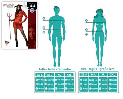 Kostuums voor Volwassenen Demoness M/L