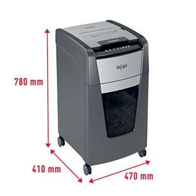 Rexel Optimum AutoFeed+ 225X Papierversnipperaar 225 vellen Micro cut 4 x 25 mm P-4 60 l Ook geschikt voor Paperclips, Nietjes, Creditcards - thumbnail