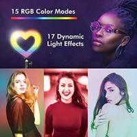 LogiLink Ring Light Heart Lichtstatief Energielabel E (A - G) Geïntegreerd statief, Kogelkop - thumbnail