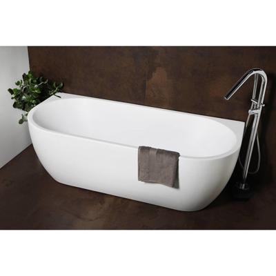 Halfvrijstaand Bad Luca Sanitair Primo 180x80x58 cm Acryl Met Overloop Mat Wit Luca Sanitair