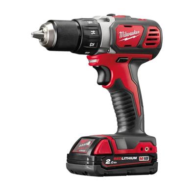 Milwaukee M18 BDD-202C Compacte Accu Schroefboormachine 18V 2.0Ah in koffer - 4933443555