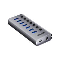 USB-A 3.0 5 Gbps hub met 7-in-1 switch Unitek H1314A01-EU - thumbnail