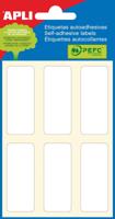 Apli witte etiketten ft 20 x 50 mm (b x h), 36 stuks, 6 per blad (2677) - thumbnail