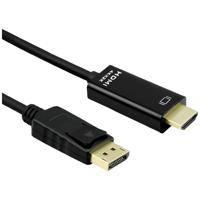 ROLINE DisplayPort Kabel DP - UHDTV, Dun, M/M, zwart, 2 m - thumbnail