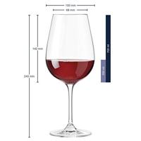 Leonardo Rode Wijnglazen Tivoli - 700 ml - 6 stuks - thumbnail