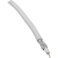 BKL Electronic 0806001/25 Coaxkabel Buitendiameter: 6.60 mm 75 Ω 90 dB Wit 25 m - thumbnail