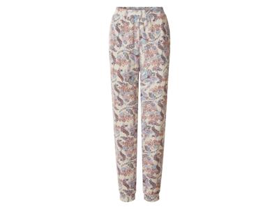 esmara Dames broek (Print/blauw/wit, L (44/46))