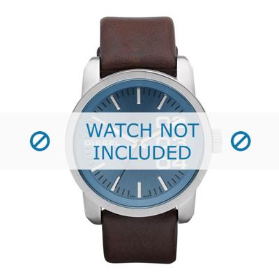 Diesel horlogeband DZ1512 Leder Donkerbruin 24mm