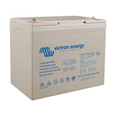 Victron Energy Super Cycle Loodaccu 12 V 100 Ah Loodvlies (AGM) (b x h x d) 26 x 21.5 x 16.8 cm M6-schroefaansluiting Geringe zelfontlading