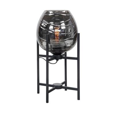 Highlight TafellampFantasy zwart frame met glas - T1045.01 + G2040.19
