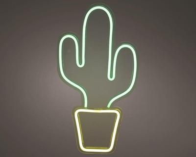 Led neon usb-c cactus 25,5 x 47 cm multicolor