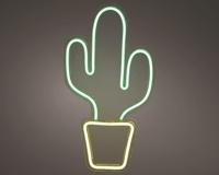 Led neon usb-c cactus 25,5 x 47 cm multicolor - thumbnail