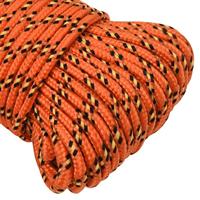 VidaXL Boottouw 3 mm 100 m polypropyleen oranje - thumbnail