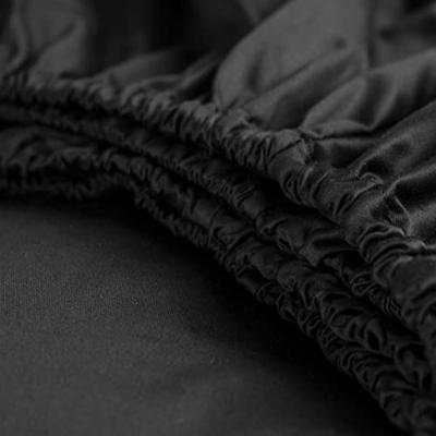 Cinderella hoeslaken - zwart - 180x200 cm