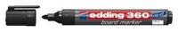 Whiteboardmarker edding 360 rond 1.5-3mm zwart | 10 stuks - thumbnail