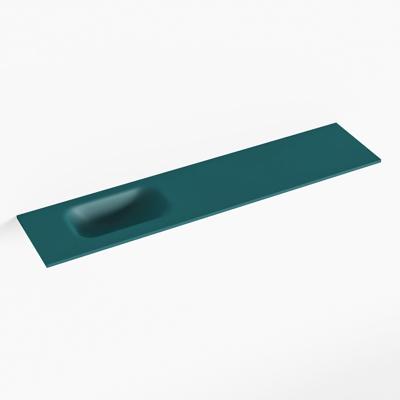 MONDIAZ EDEN Smag solid surface inleg wastafel voor toiletmeubel 100cm. Positie wasbak links