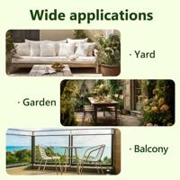 Plantenbak met latwerk 100x43x142 cm PP mokka - thumbnail