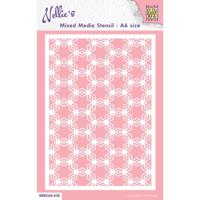 Nellie's Choice • stencil a6 size christmas background star-1 - thumbnail