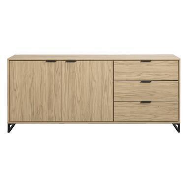 Dressoir Lucca - eikenkleur - 82x185x48 cm