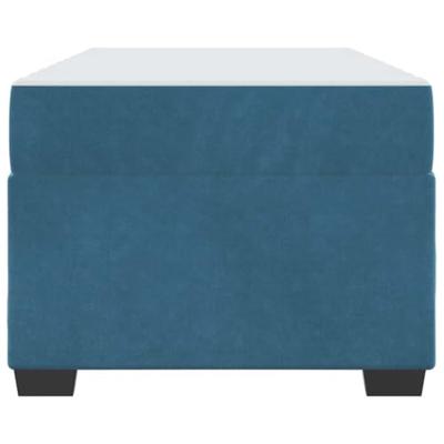 Bedframe met matras Donkerblauw 90 x 190 cm Fluweel