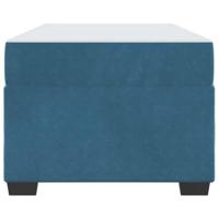 Bedframe met matras Donkerblauw 90 x 190 cm Fluweel - thumbnail