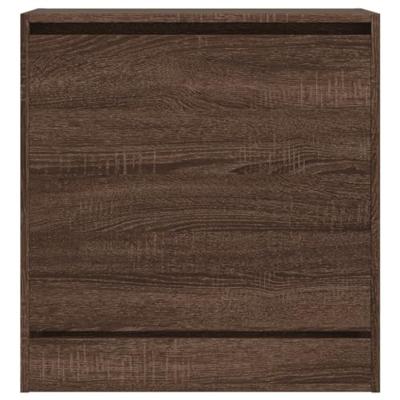 VidaXL Schoenenkast 60x34x63,5 cm bewerkt hout bruin eikenkleur