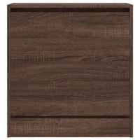 Schoenenkast 60x34x63,5 cm bewerkt hout bruineikenkleurig - thumbnail
